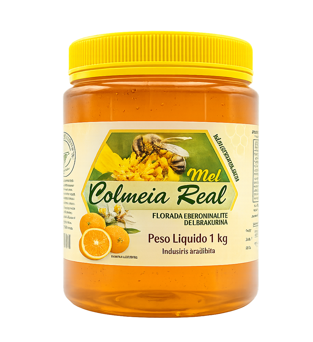 Pote de Mel Florada Laranjeira 1kg Colmeia Real